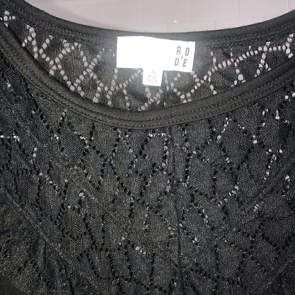 Anthropologie RO & DE lace black blouse